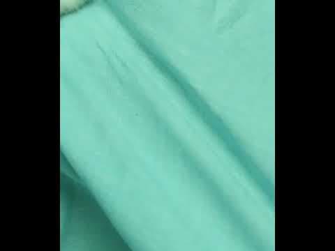Chambray Teal Khadi Cotton 92 GSM Handwoven Fabric — video