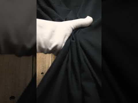 Plain Black Pure Khadi 90 GSM Handwoven Fabric — video