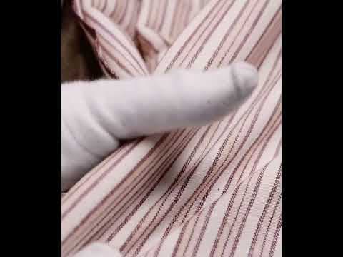Multicolor Stripe Pure Cotton 150 GSM Handwoven Fabric 443 — video