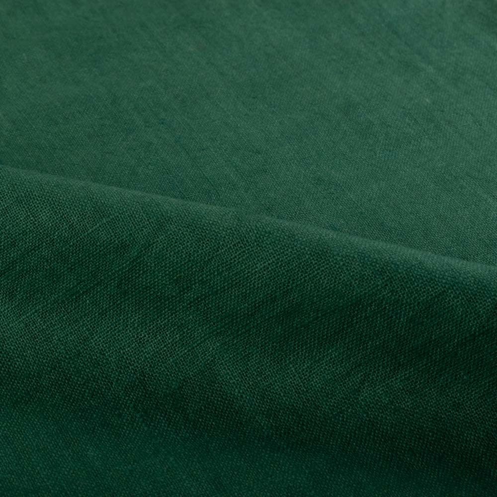 Plain Green Khadi 142 GSM Fabric - Handspun & Handwoven H12