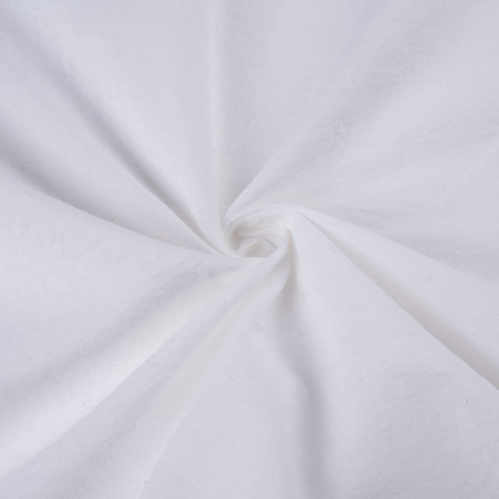 Plain White Natural Organic Khadi Cotton 109 GSM Fabric