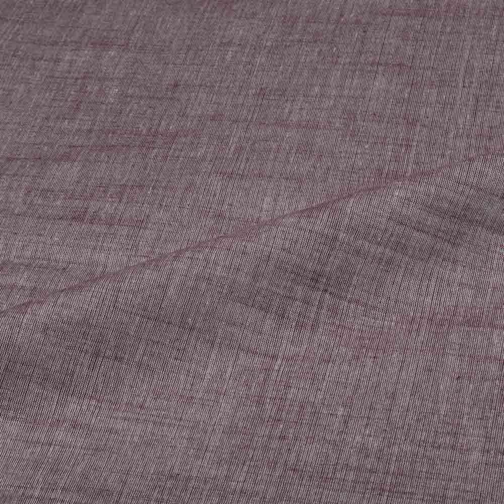 CHAMBRAY DARK MAROON PURE COTTON 100 GSM HANDWOVEN FABRIC