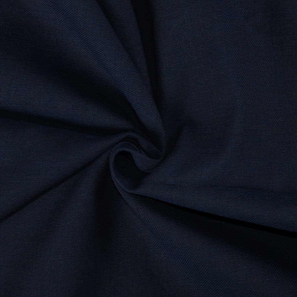 Check Twill Navy Cross Color Pure Cotton 130 GSM Handwoven Fabric