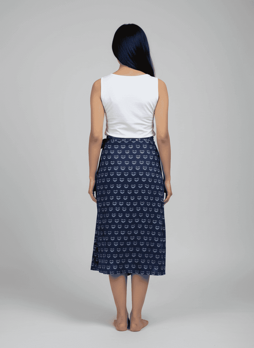 Jamdani Adjustable Wrap Skirt 