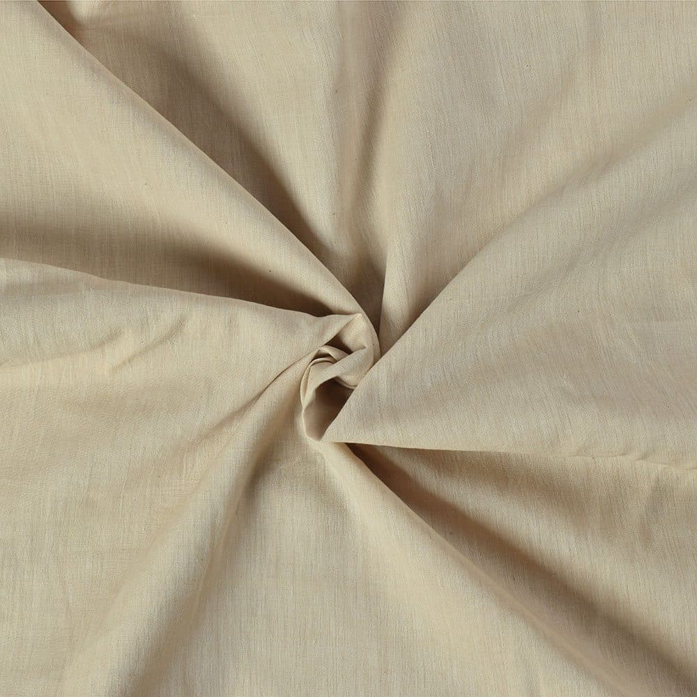 Chambray Peach Pure Cotton 75 GSM Handwoven Fabric