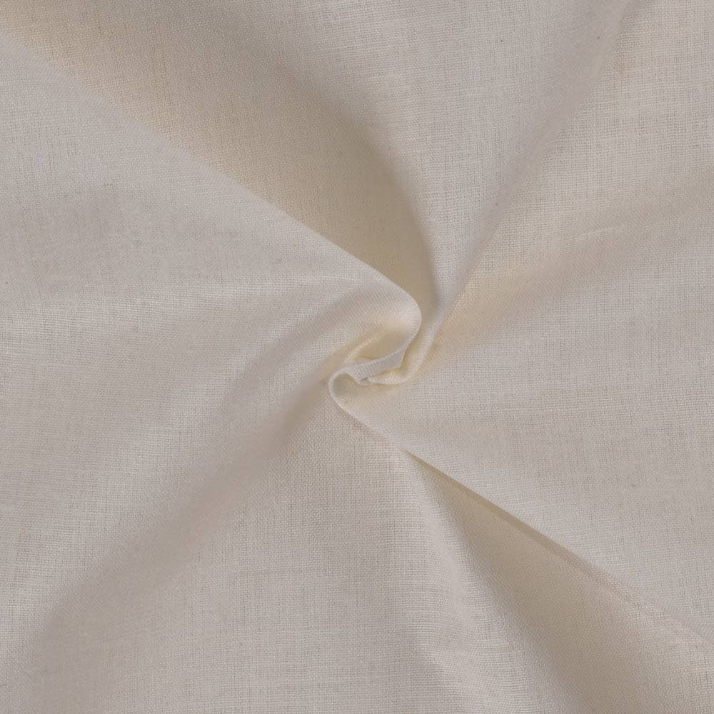 Plain Natural Pure Matka Silk 101 GSM Handwoven Fabric