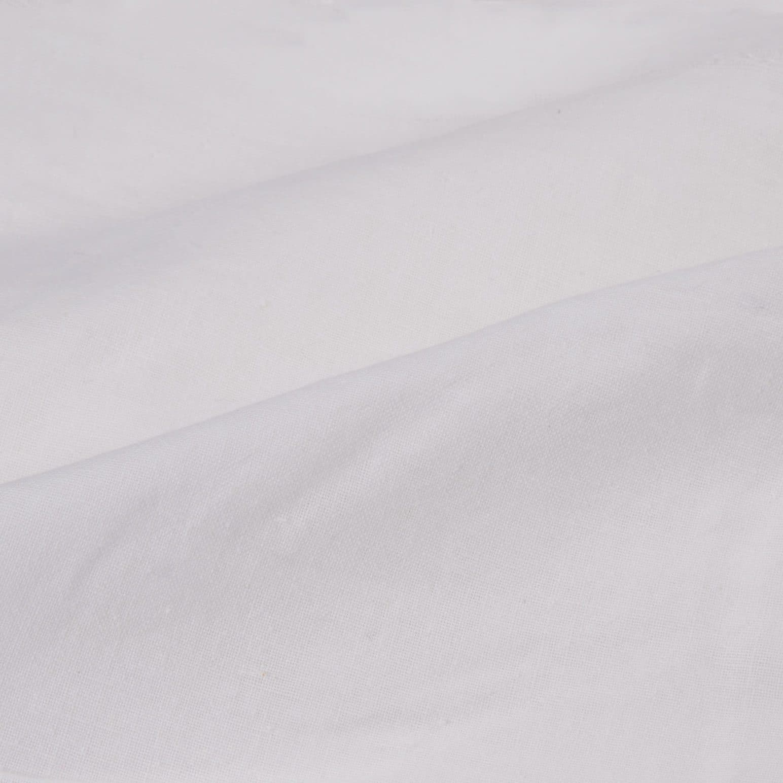 Plain White Natural Organic Khadi Cotton 107 GSM Mercerized Fabric