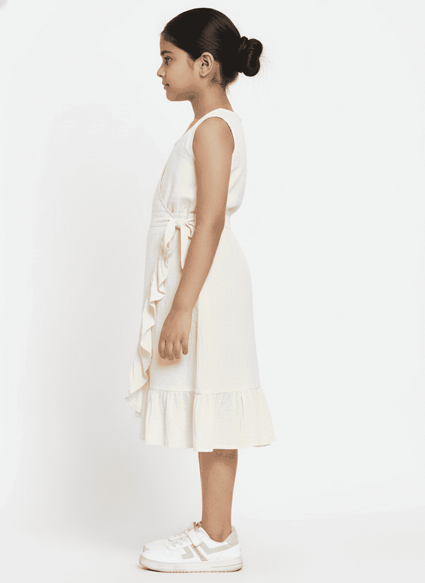 Ruffled & Wrapped Kid's Skirt