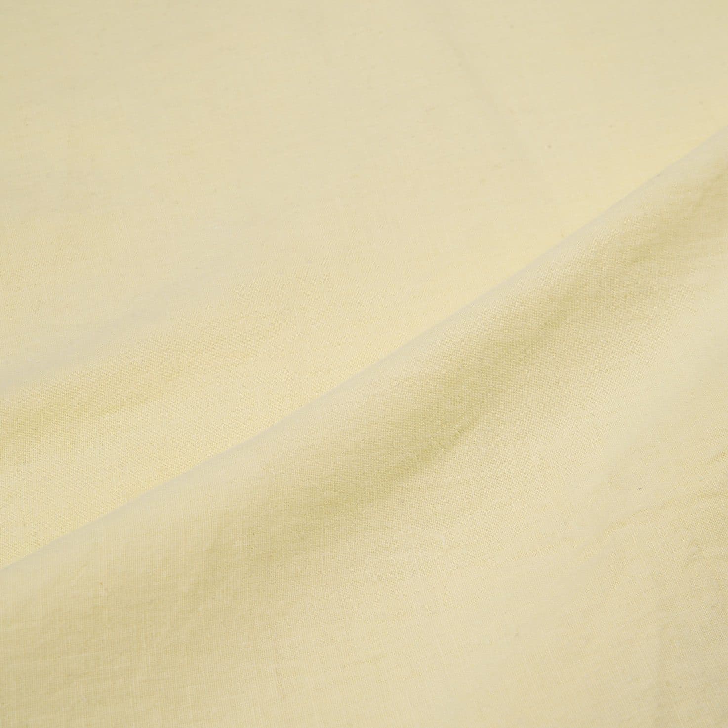 Plain Light Yellow Natural Marigold Palash Mallotus Dyed 115 GSM Cotton Fabric