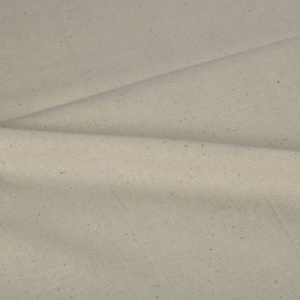 Plain Cream Natural Organic Khadi Cotton 145 GSM Mercerized Fabric 