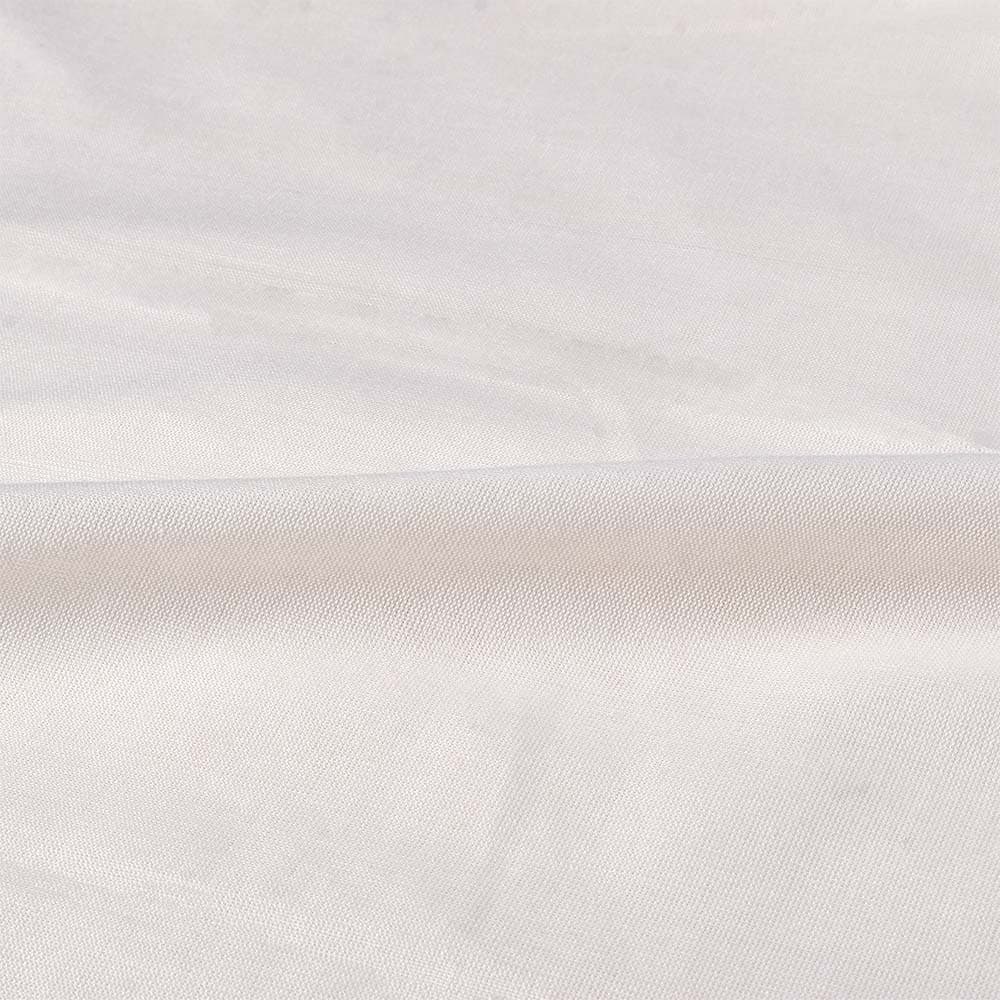 Plain White Pure Bamboo 140 GSM Handwoven Fabric