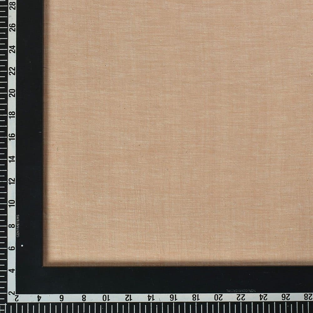Chambray Beige Khadi Cotton 75 GSM Handwoven Fabric H42