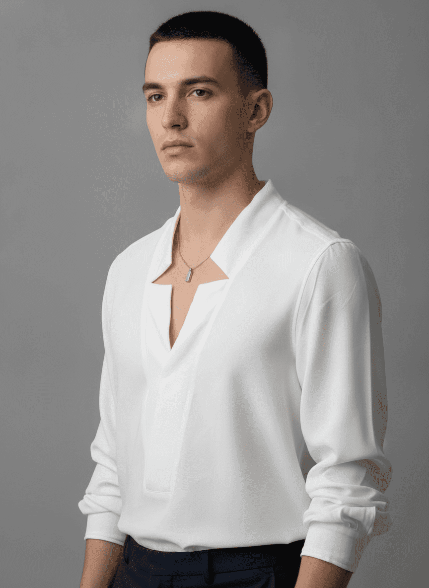 Flat Unique Collar Shirt
