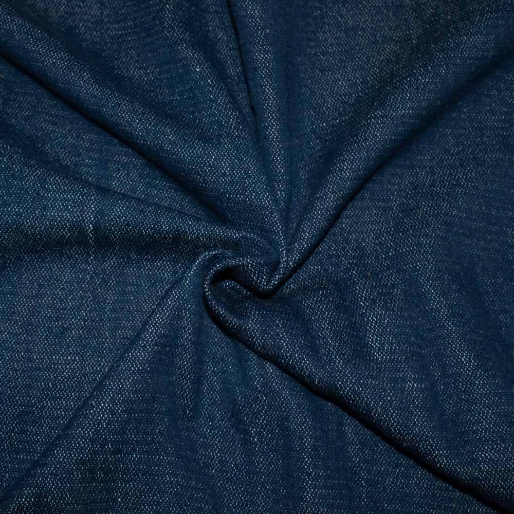 Denim Twill Blue Khadi Cotton 350 GSM Handwoven Fabric