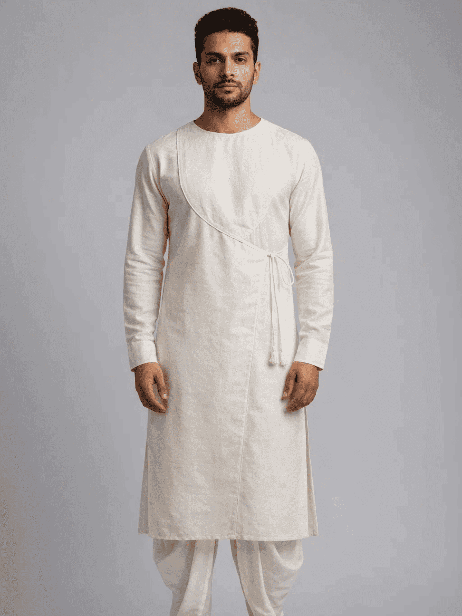 Traditional Men's Angrakha Kurta