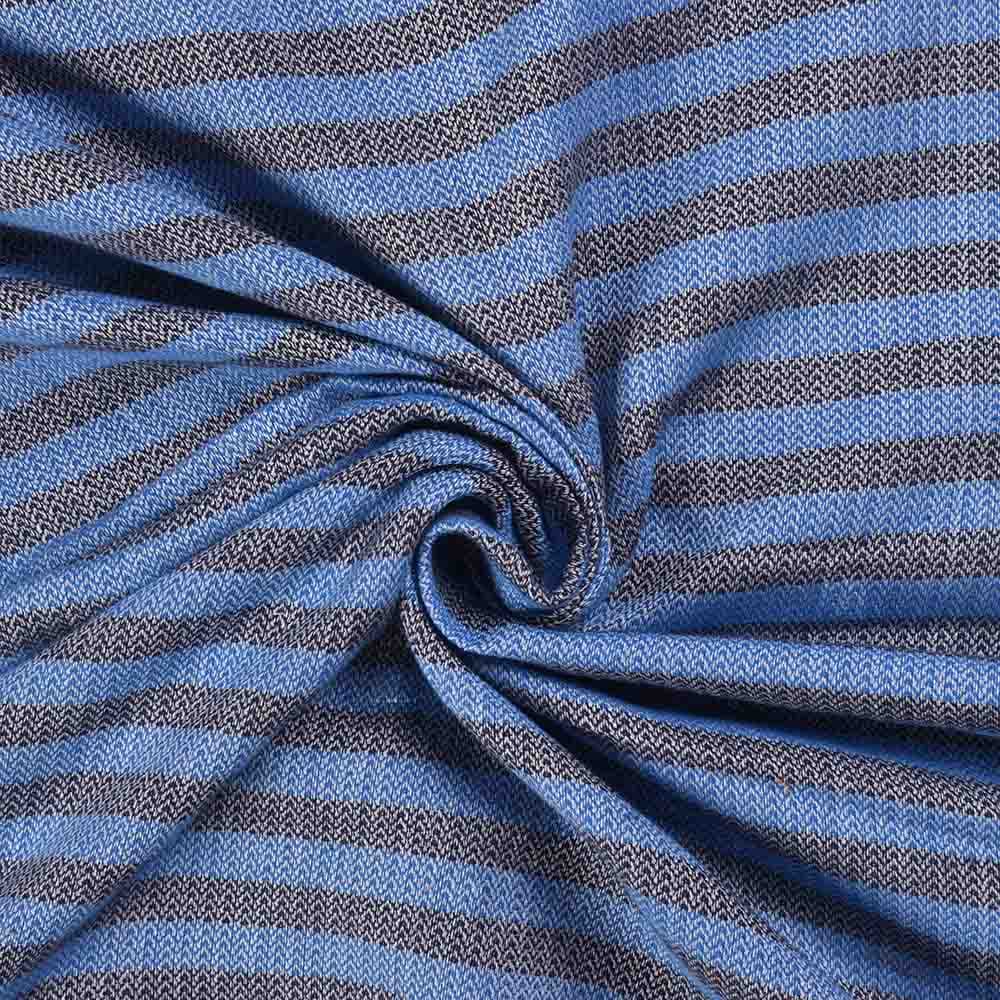 Herringbone Royal Blue 100 GSM Pure Cotton Handwoven Fabric