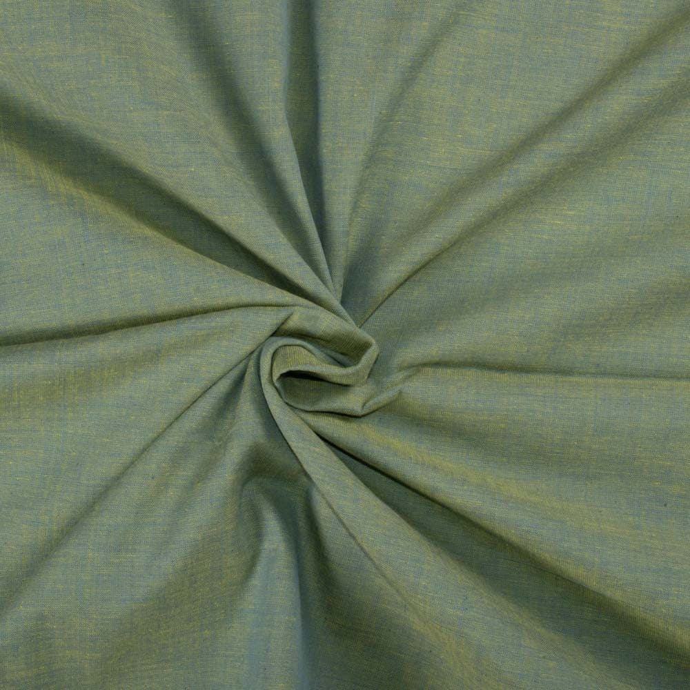 Blue Yellow Cross Color Cotton 75 GSM Handwoven Fabric