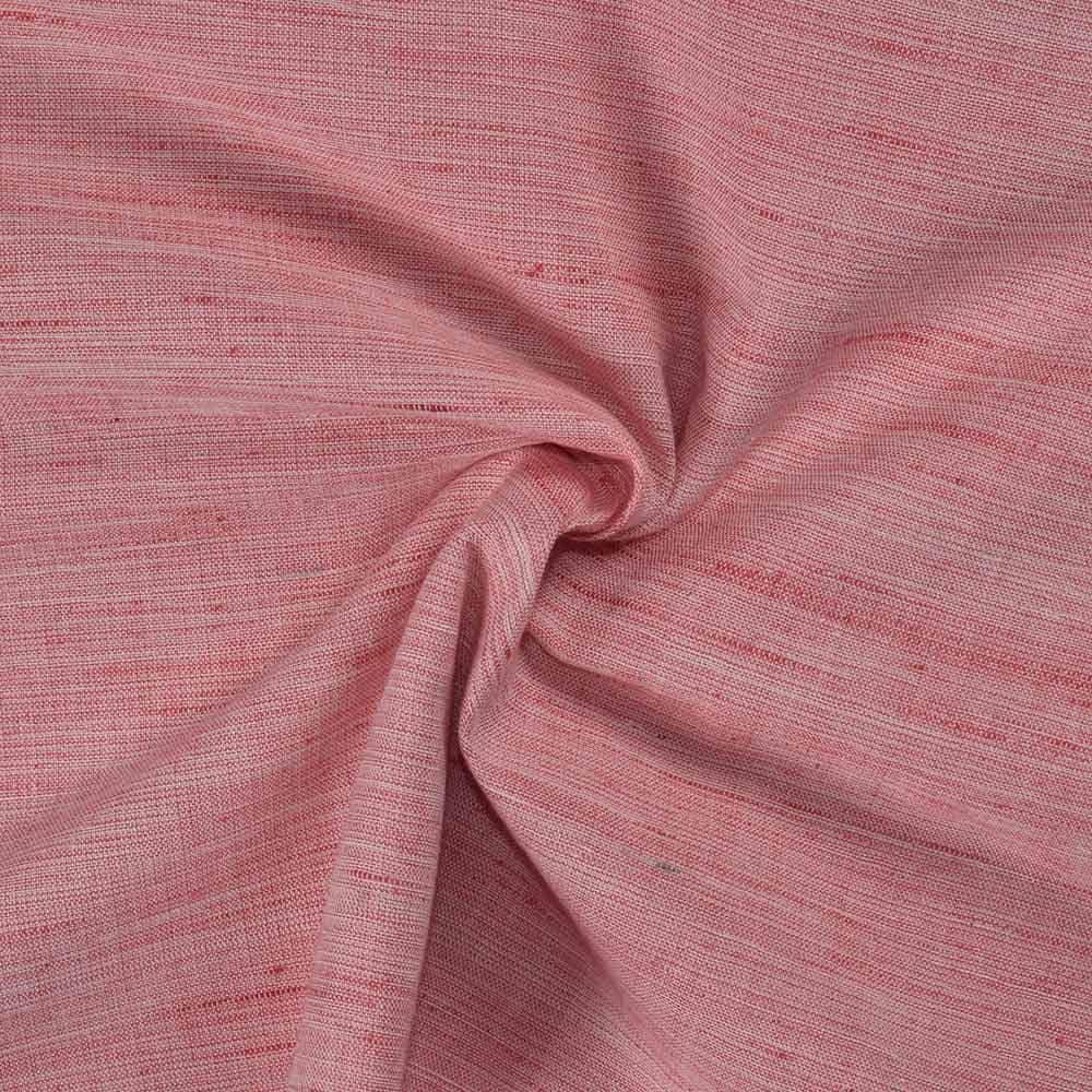 Futki Red Khadi Cotton 93 GSM Handwoven Fabric