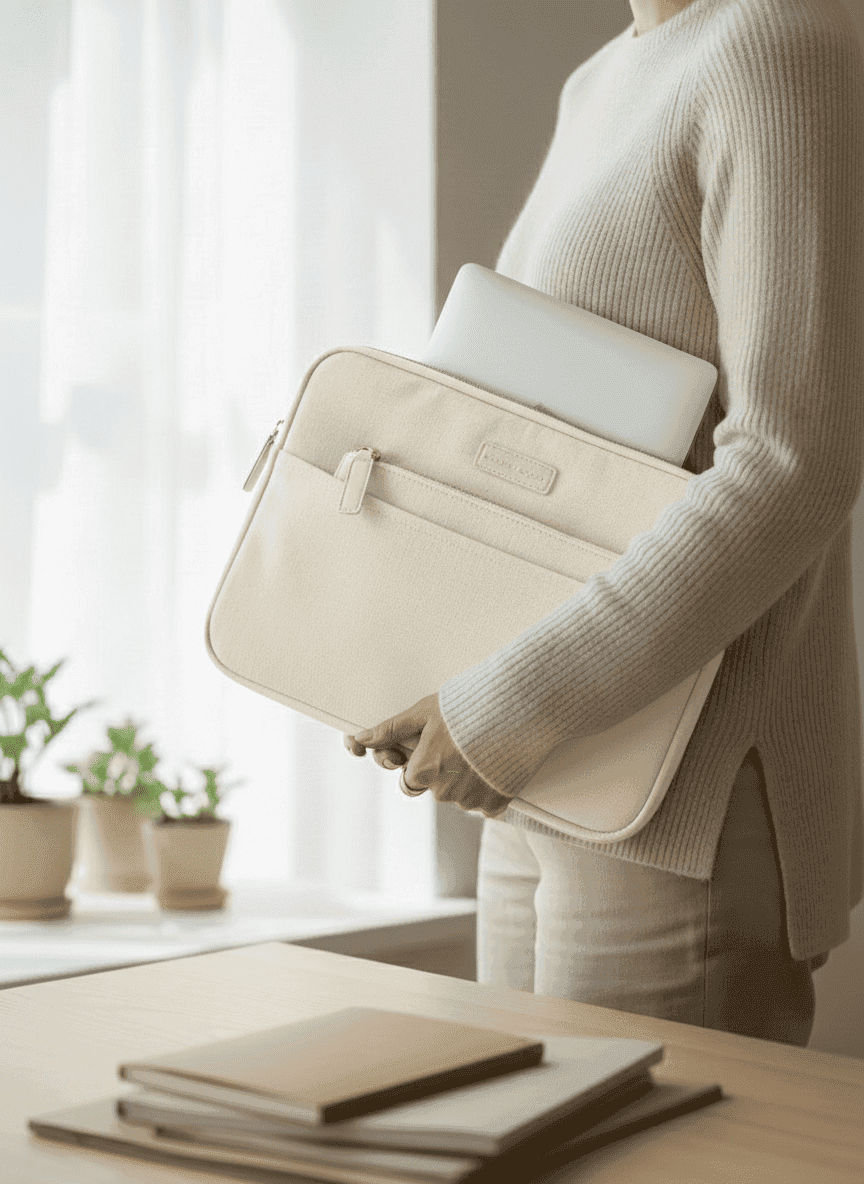 Laptop Tote Bag With Front Pouch