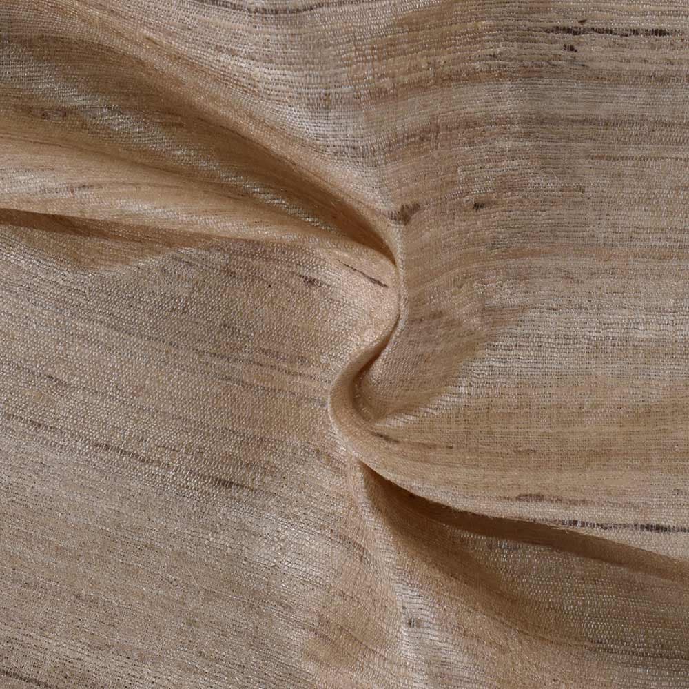 Plain Natural Ketya & Matka Silk 120 GSM Handwoven Fabric 09
