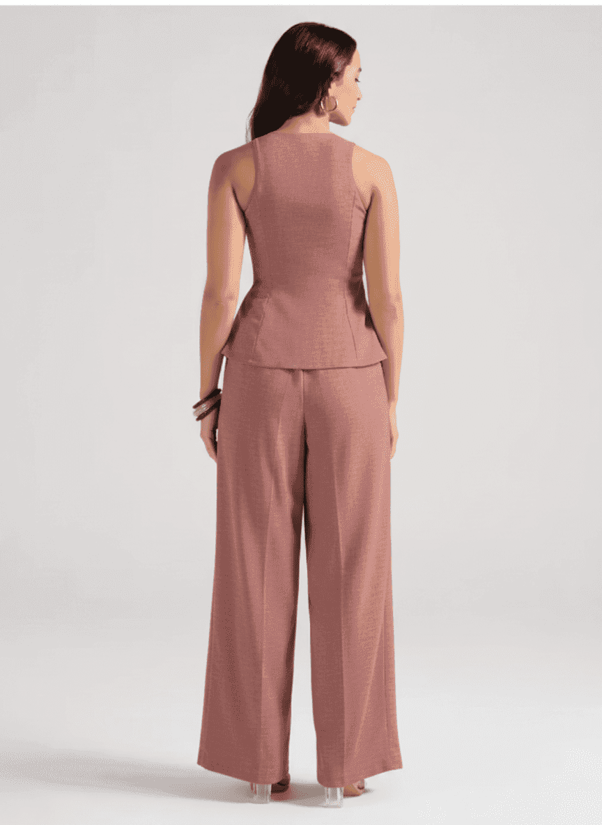 Peplum Top & Wide Leg Co-ord Set