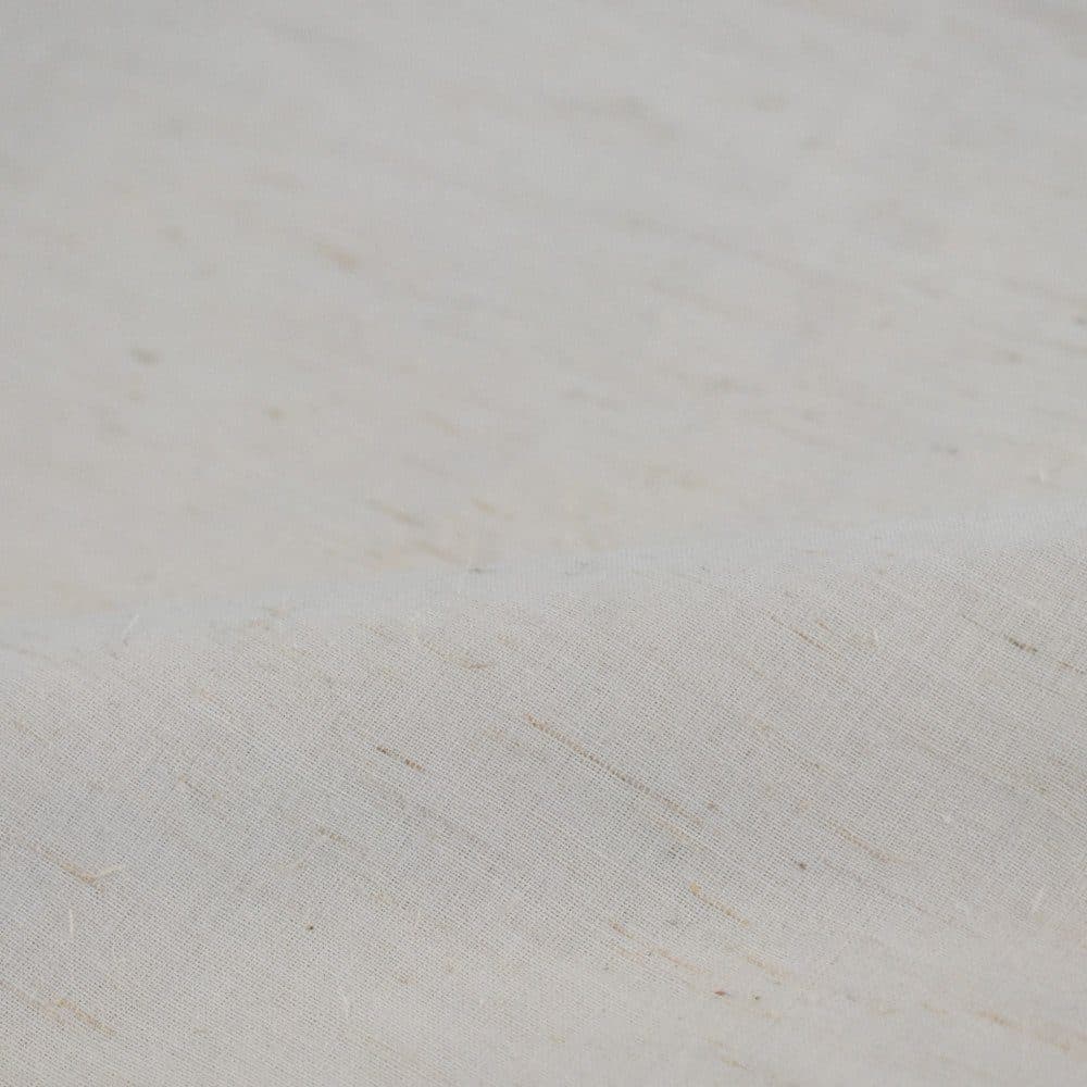 Plain White Banana Cotton & Lyocell 100 GSM Handwoven Fabric