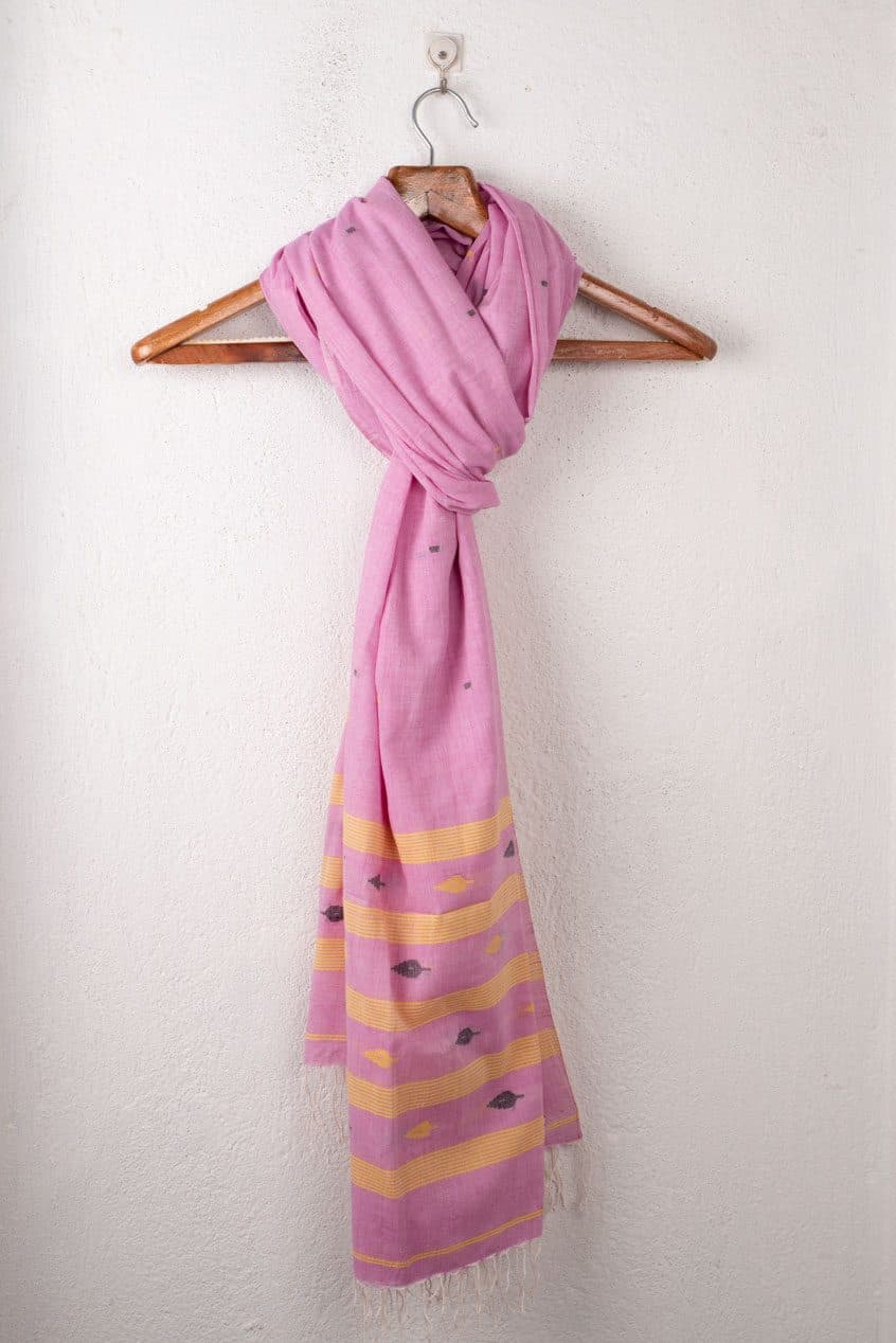 Handwoven Pink Scarf 88