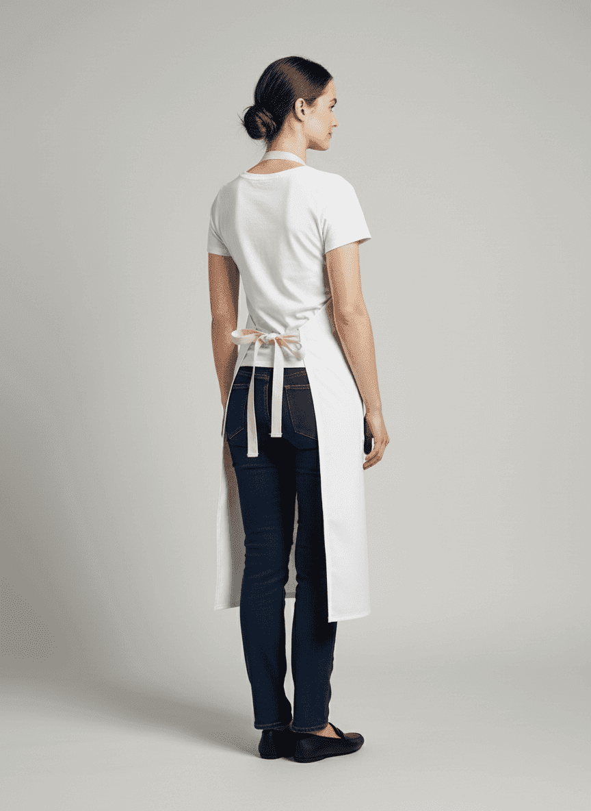 Kitchen Apron with Side Pocket