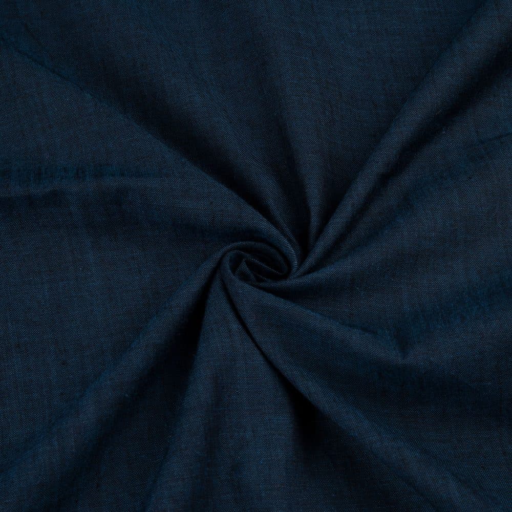 Cross Colour Blue Pure Cotton 95 GSM Handwoven Fabric Sb15