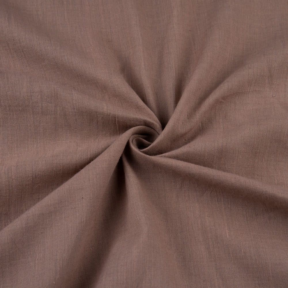 Cross Color Brown Pure Cotton 70 GSM Handwoven Fabric