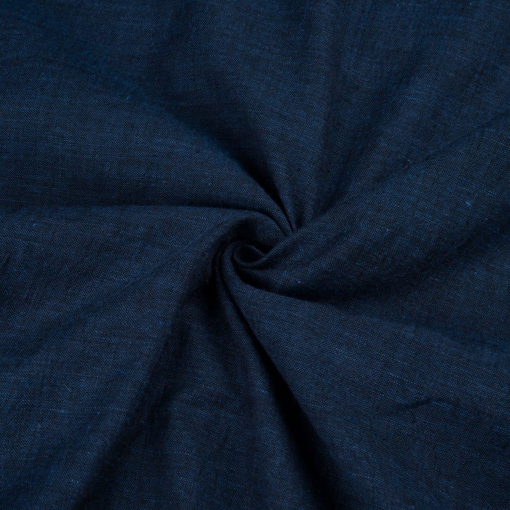 Cross Colour Blue Pure Cotton 95 GSM Handwoven Fabric