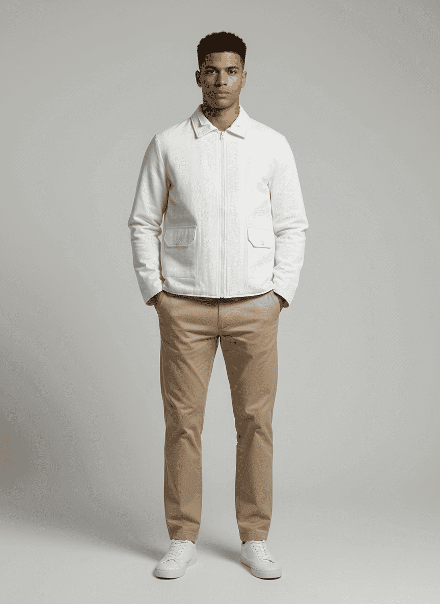Tailored Shirt Collar Unisex Jacket