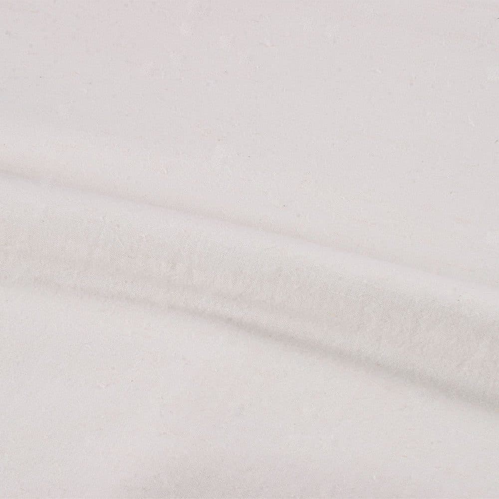 Plain White Hemp & Cotton 110 GSM Handwoven Fabric