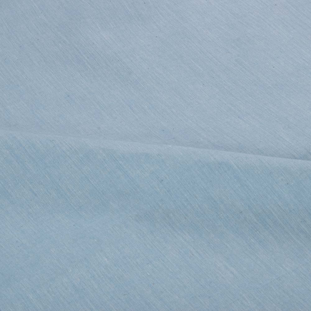 Chambray SKY BLUE pure Cotton Handwoven Fabric 