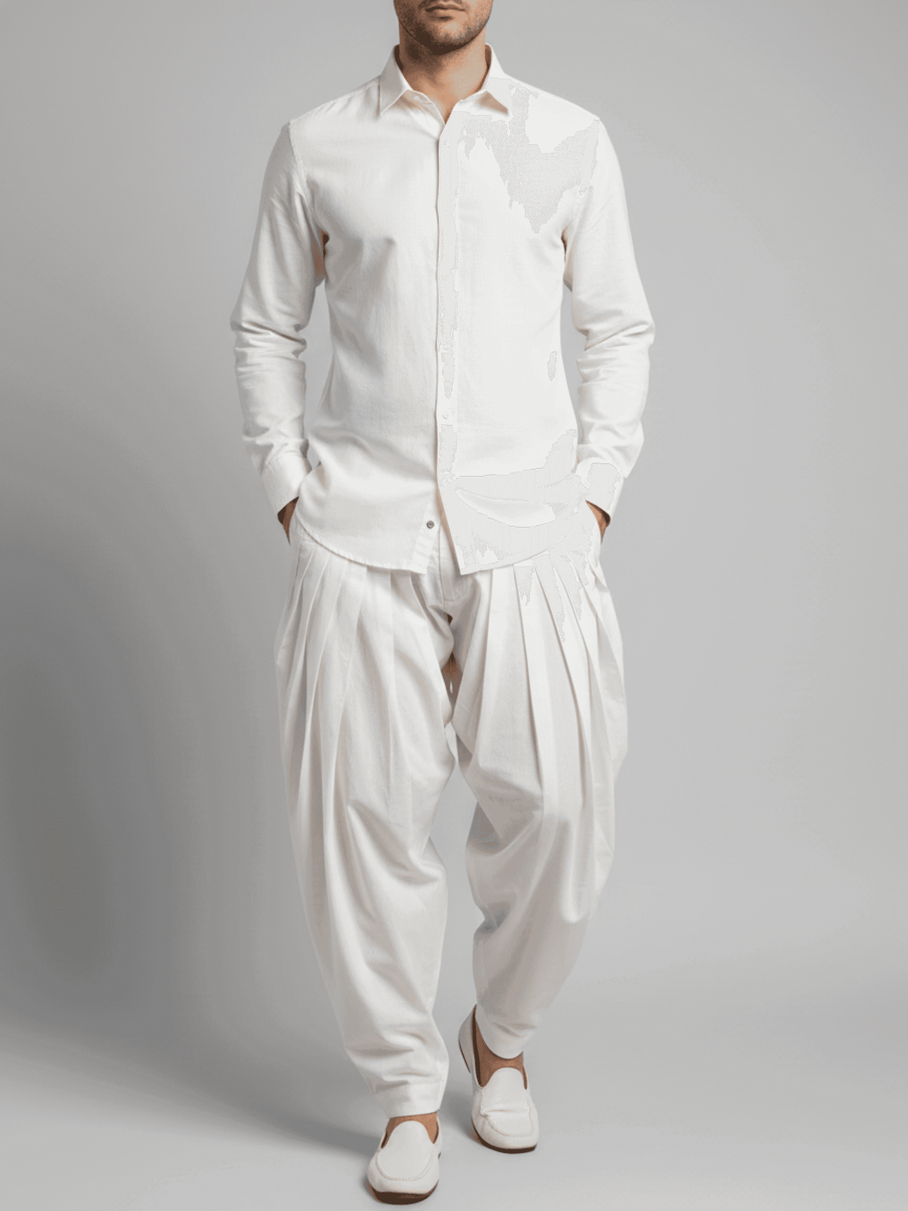 Men's Pleated Salwar Pants