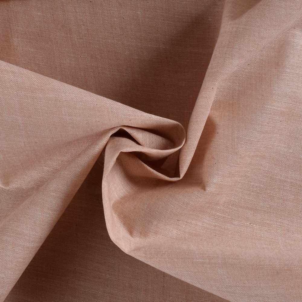 Chambray Beige Khadi Cotton 62 GSM Handwoven Fabric B16b