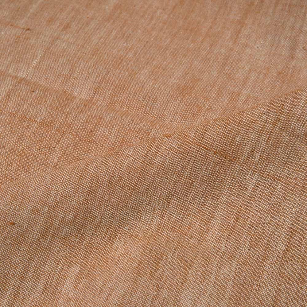 Cross Colour Brown Khadi 142 GSM Fabric - Handspun & Handwoven