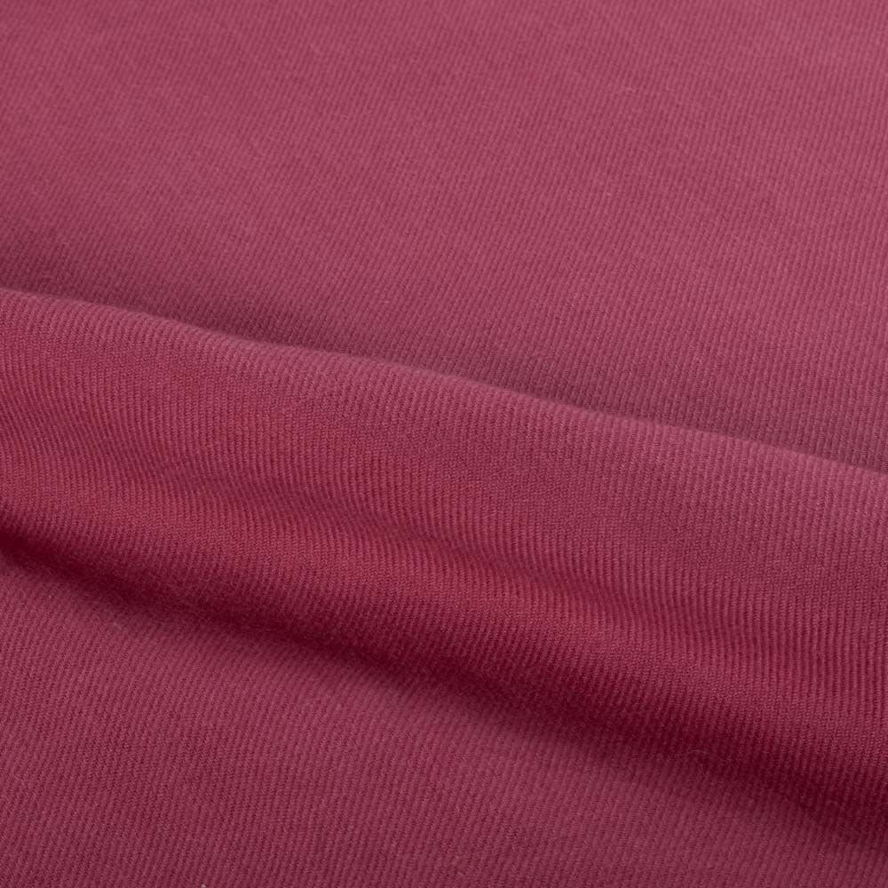 Solid Satin Twill Red Pure Cotton 102 GSM Handwoven Fabric