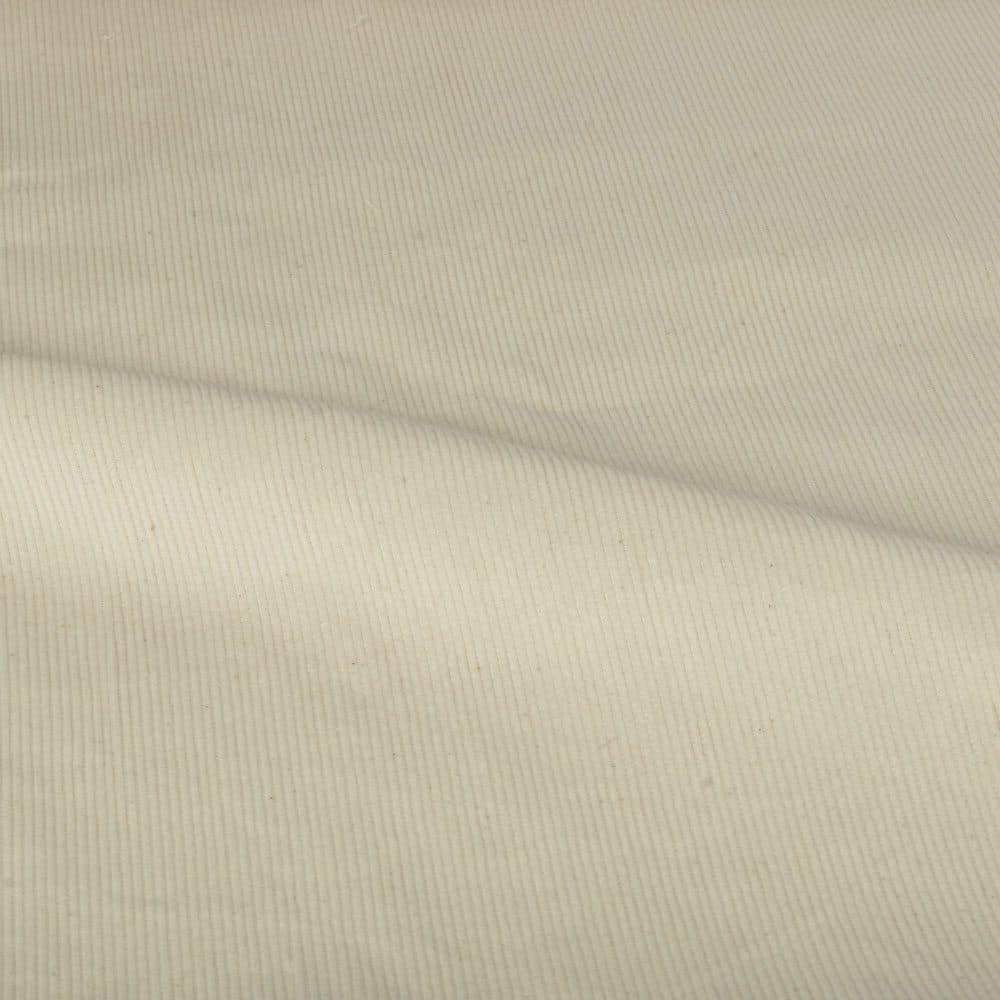 Cream Corduroy Cotton 300 GSM Fabric  
