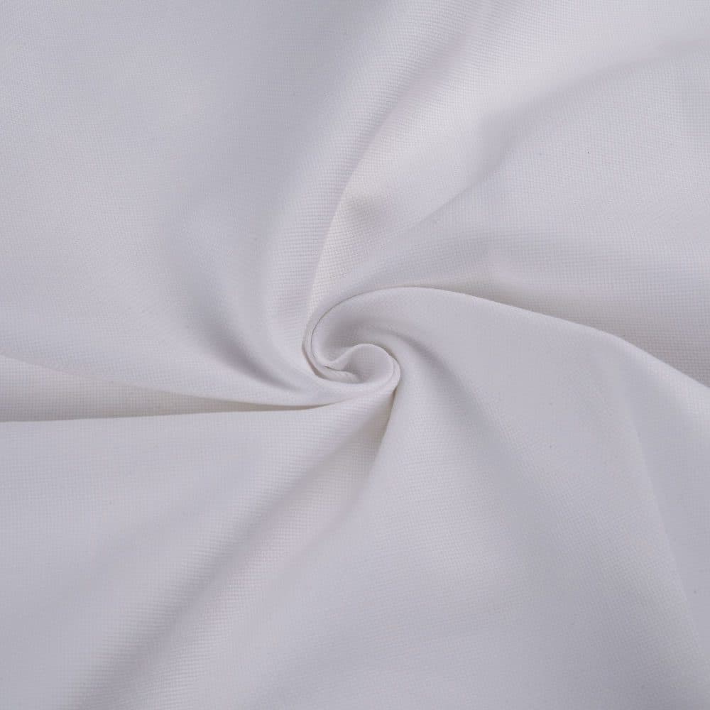 White Canvas Cotton 245 GSM Fabric - Bleached Dyeable & 34