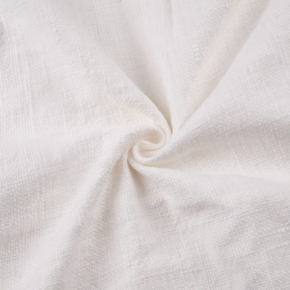 White Plain Khadi 380 GSM Handspun & Handwoven Fabric | Bleached White & Dyeable