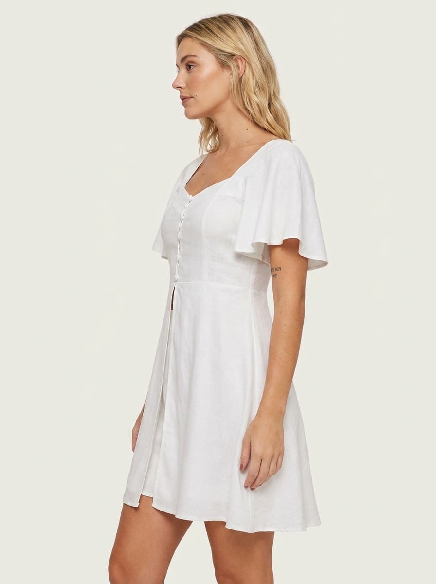 Long Top With Slit & Short Skirt Co-ord Set
