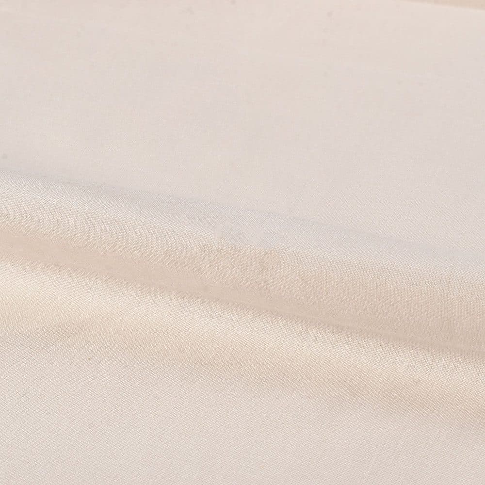 Plain Off-White Bamboo & Cotton 105 GSM Handwoven Fabric
