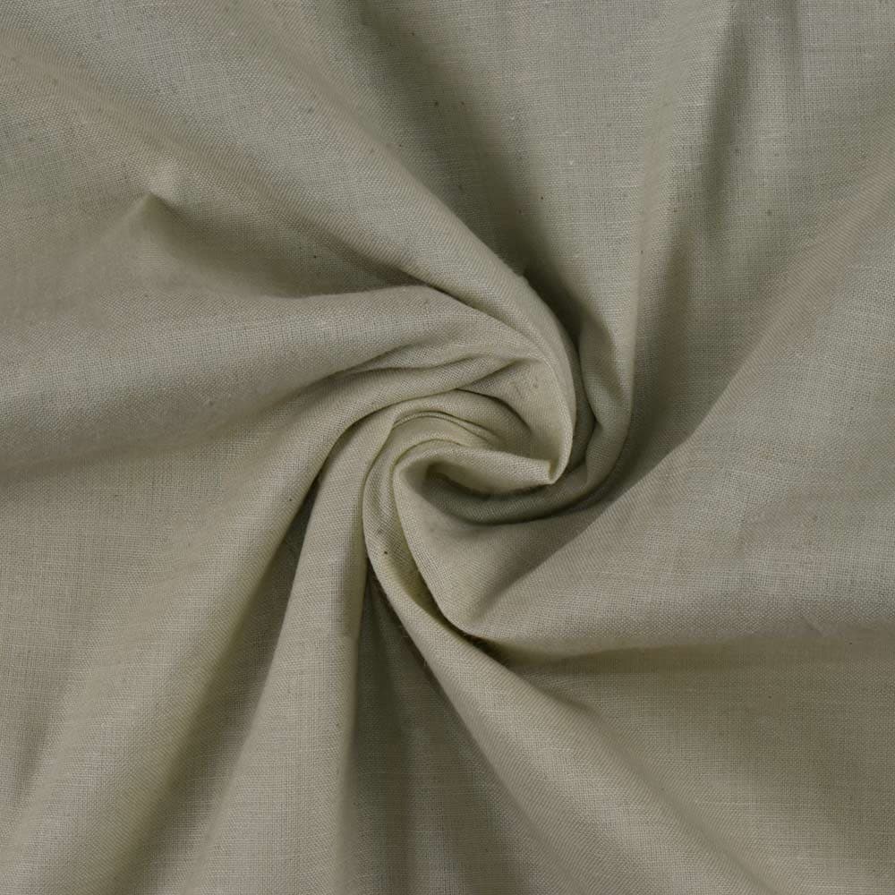 Chambray Mint Khadi Cotton 72 GSM Handwoven Fabric