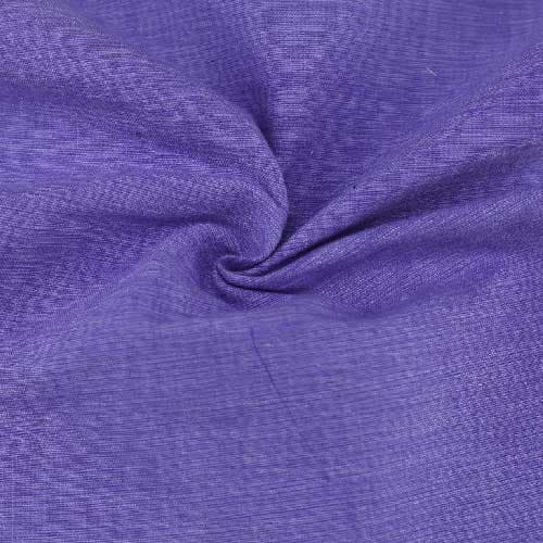Chambray Purple Khadi Cotton 158 GSM Handwoven Fabric