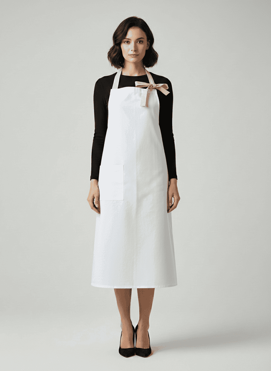 Kitchen Apron with Side Pocket