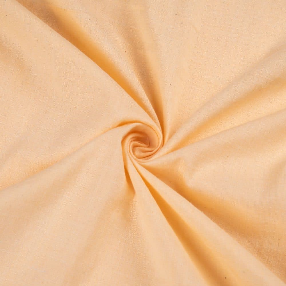 Chambray Cream Khadi Cotton 92 GSM Handwoven Fabric