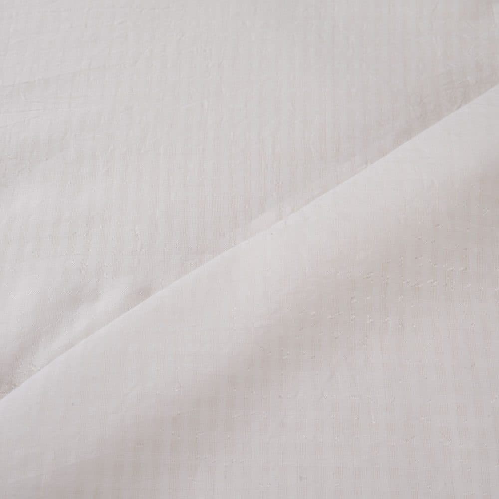 White Check Cotton Organdy 70 GSM Handwoven Fabric | Bleached White & Dyeable 03