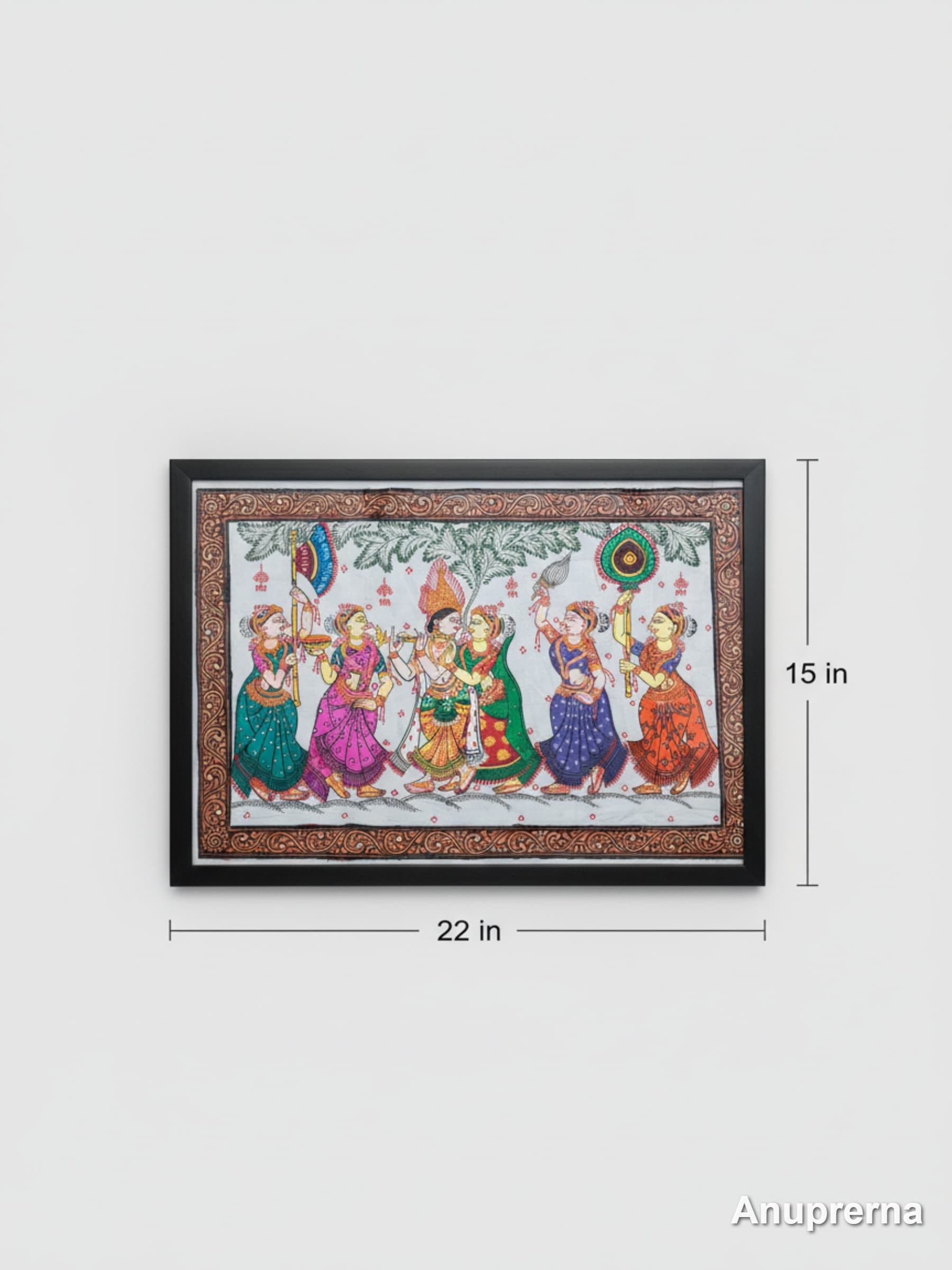Radha Krishna Celebration Of Love Pattachitra Wall Art Decor