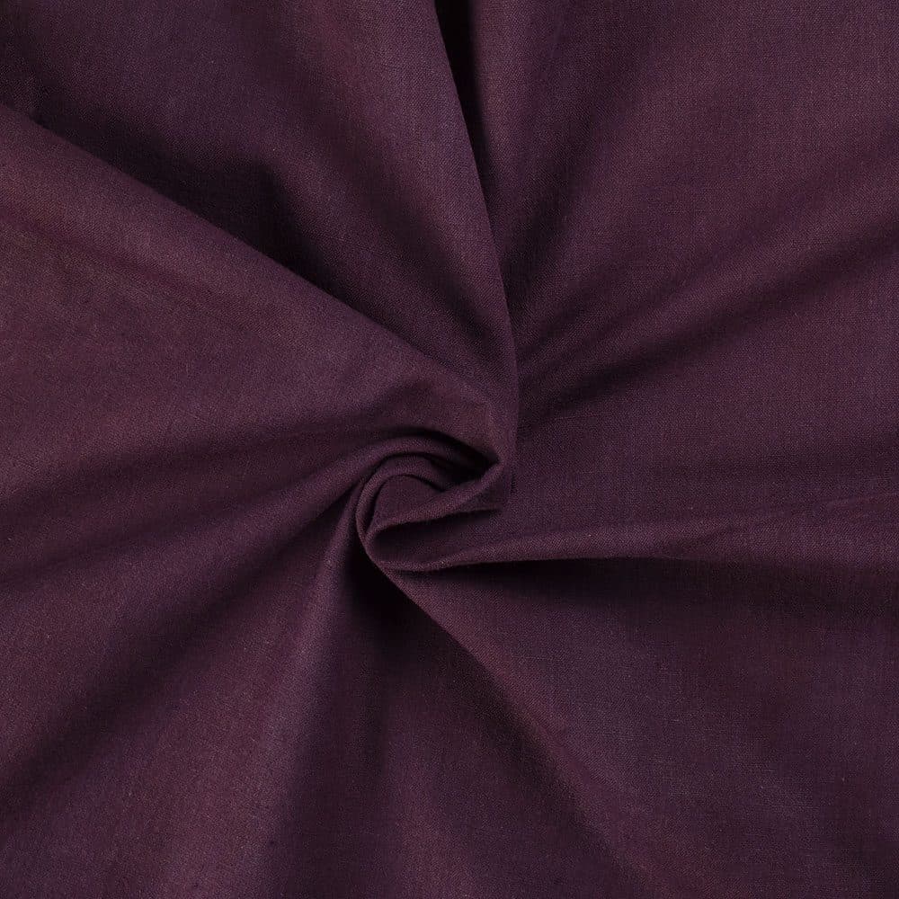 Plain Maroon Khadi Cotton 120 GSM Handwoven Fabric